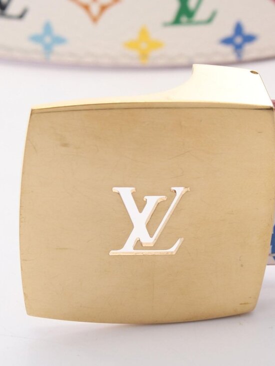 Louis Vuitton Belt Ceinture LV Cut Reversible Gold Leather Canvas main image 8
